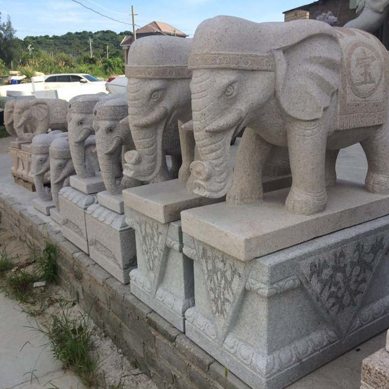 الصين الجرانيت الفيل تمثال الحيوان الحلي الحجر
