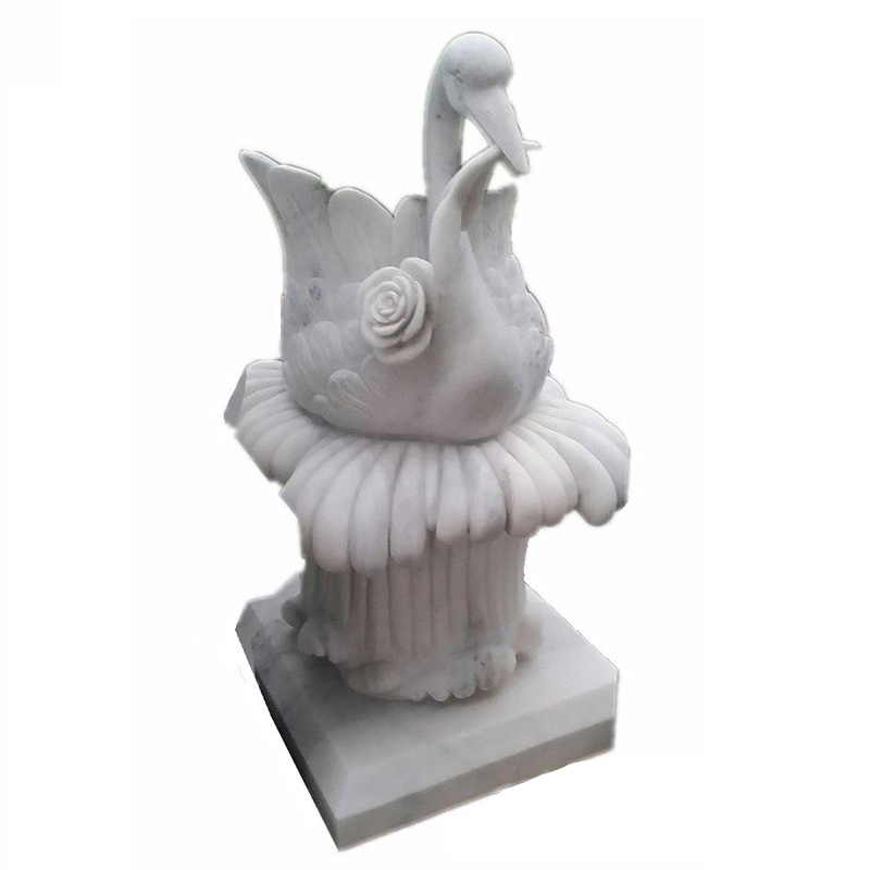 تمثال البجعة الجرانيت الطبيعي