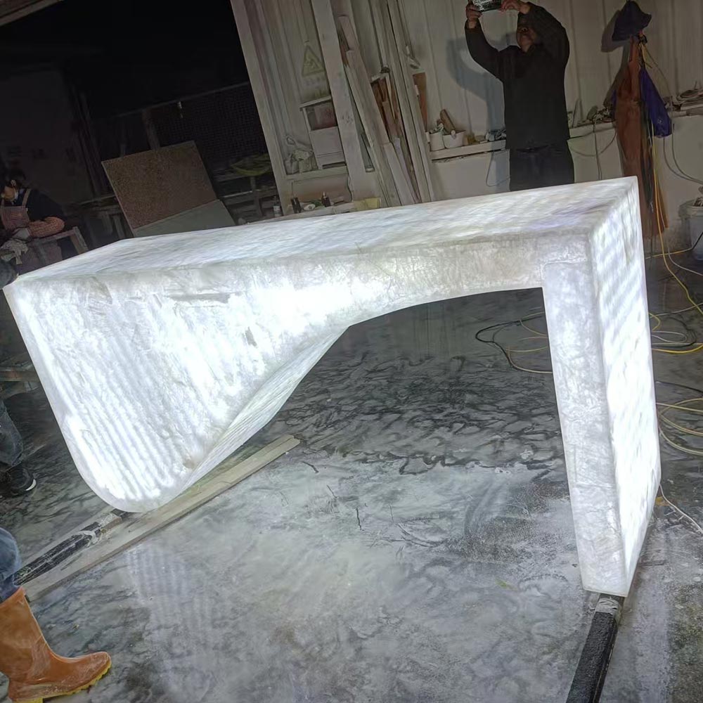 Cristallo Quartzite Reception Desk