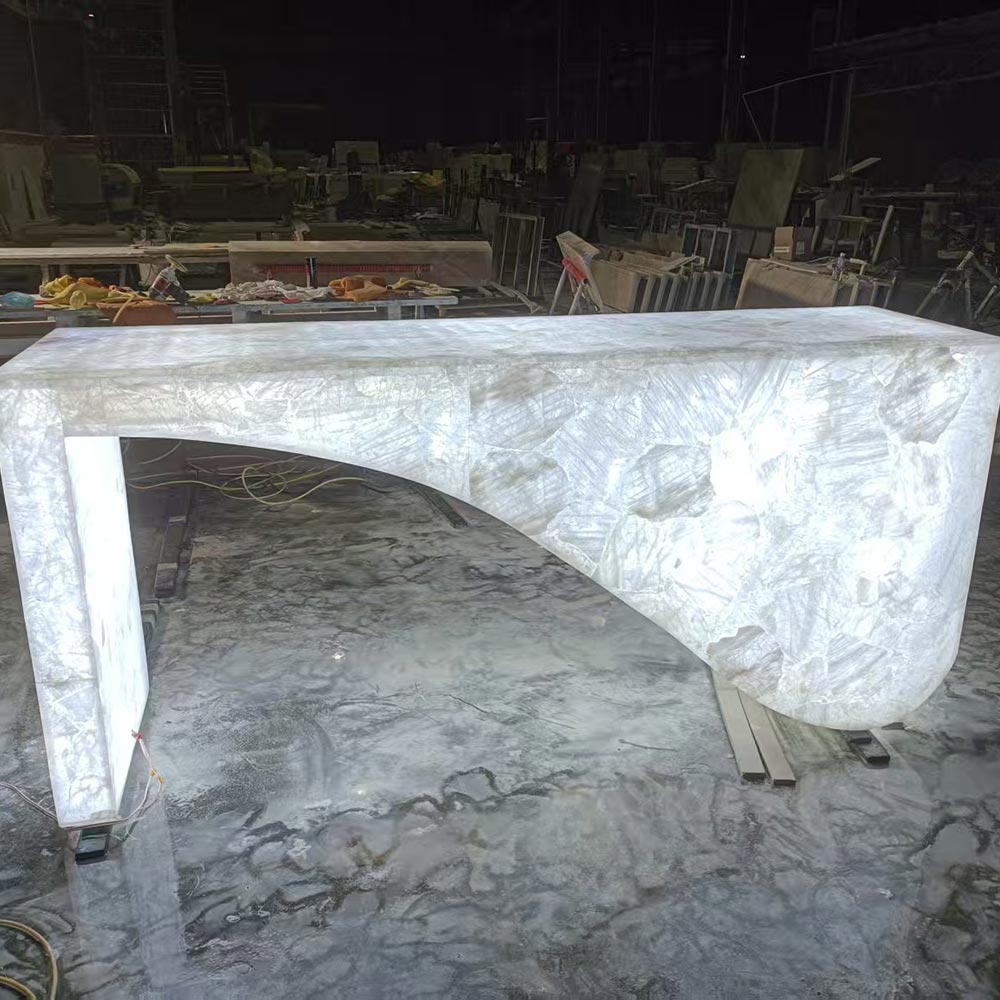 Cristallo Quartzite Reception Desk