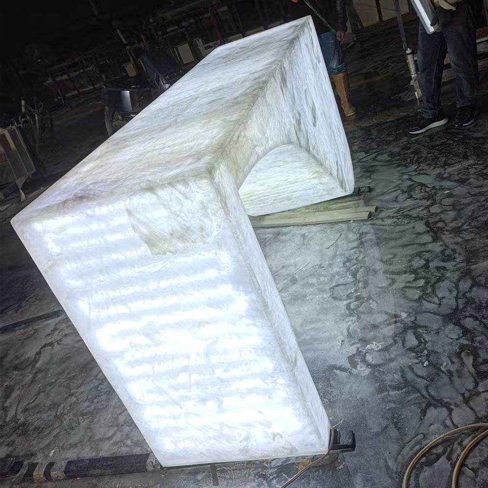 Cristallo Quartzite Reception Desk
