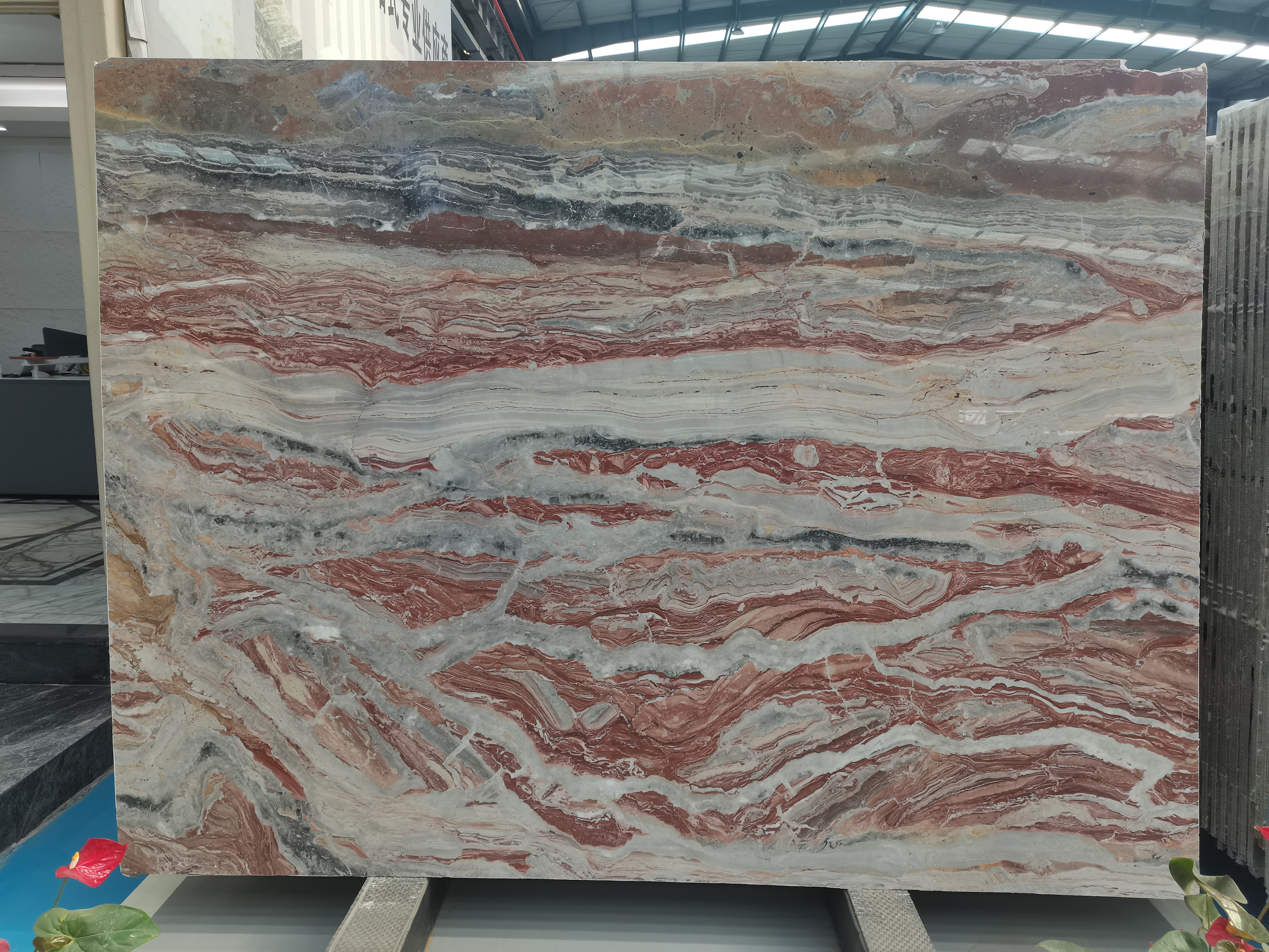 Light Red Marble Big Slab