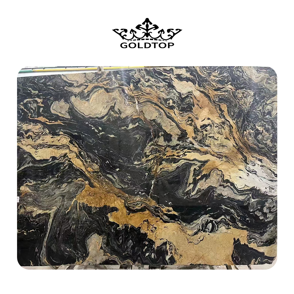 Golden Fire Marble