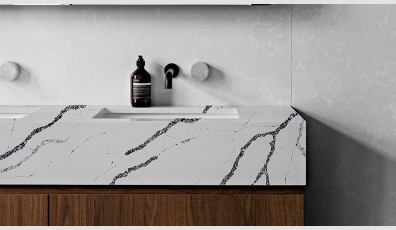 5083 Calacatta Vera Calacatta Quartz White With Black Veins