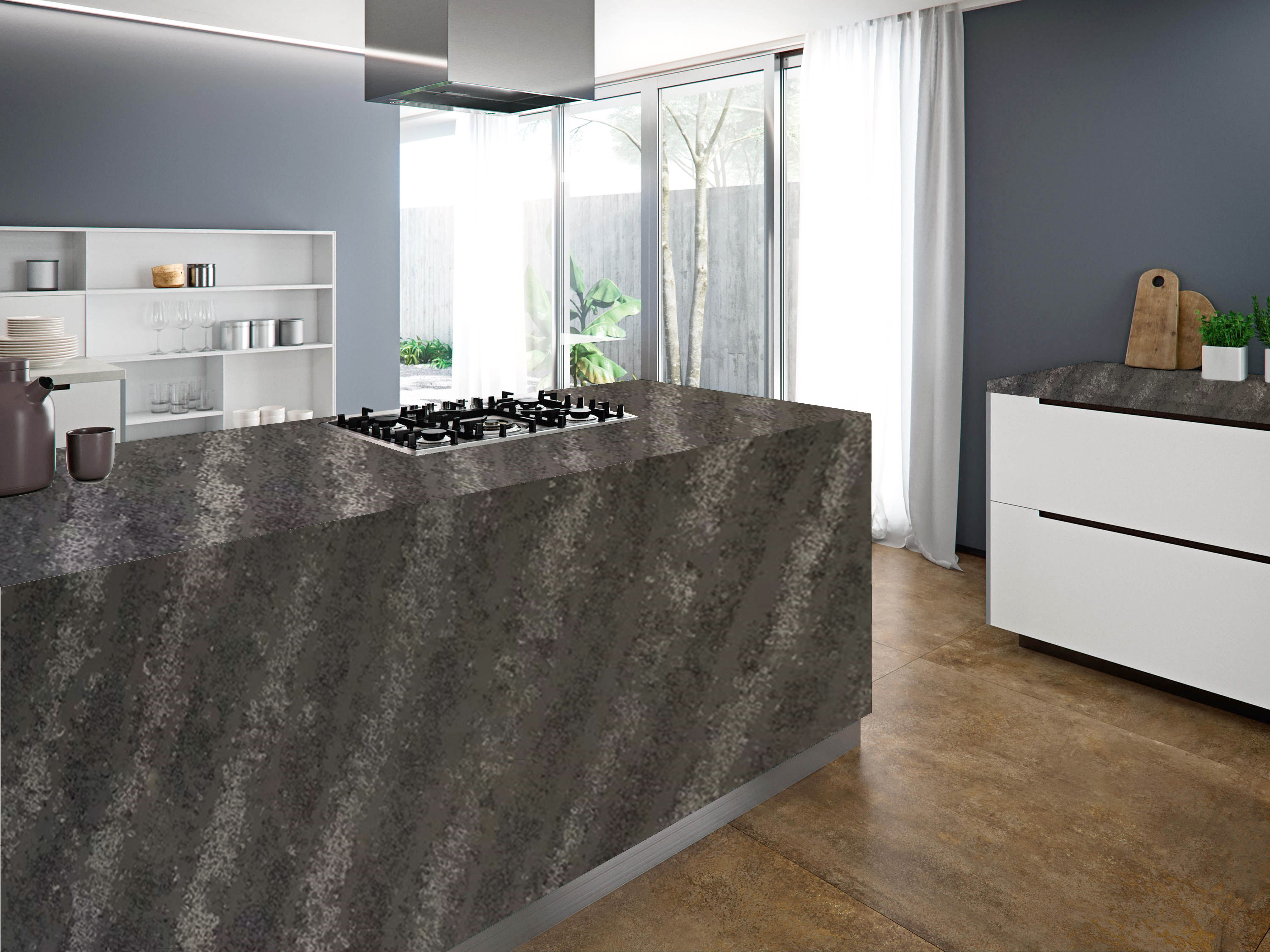 6004 Horizon Grey Concrete Quartz