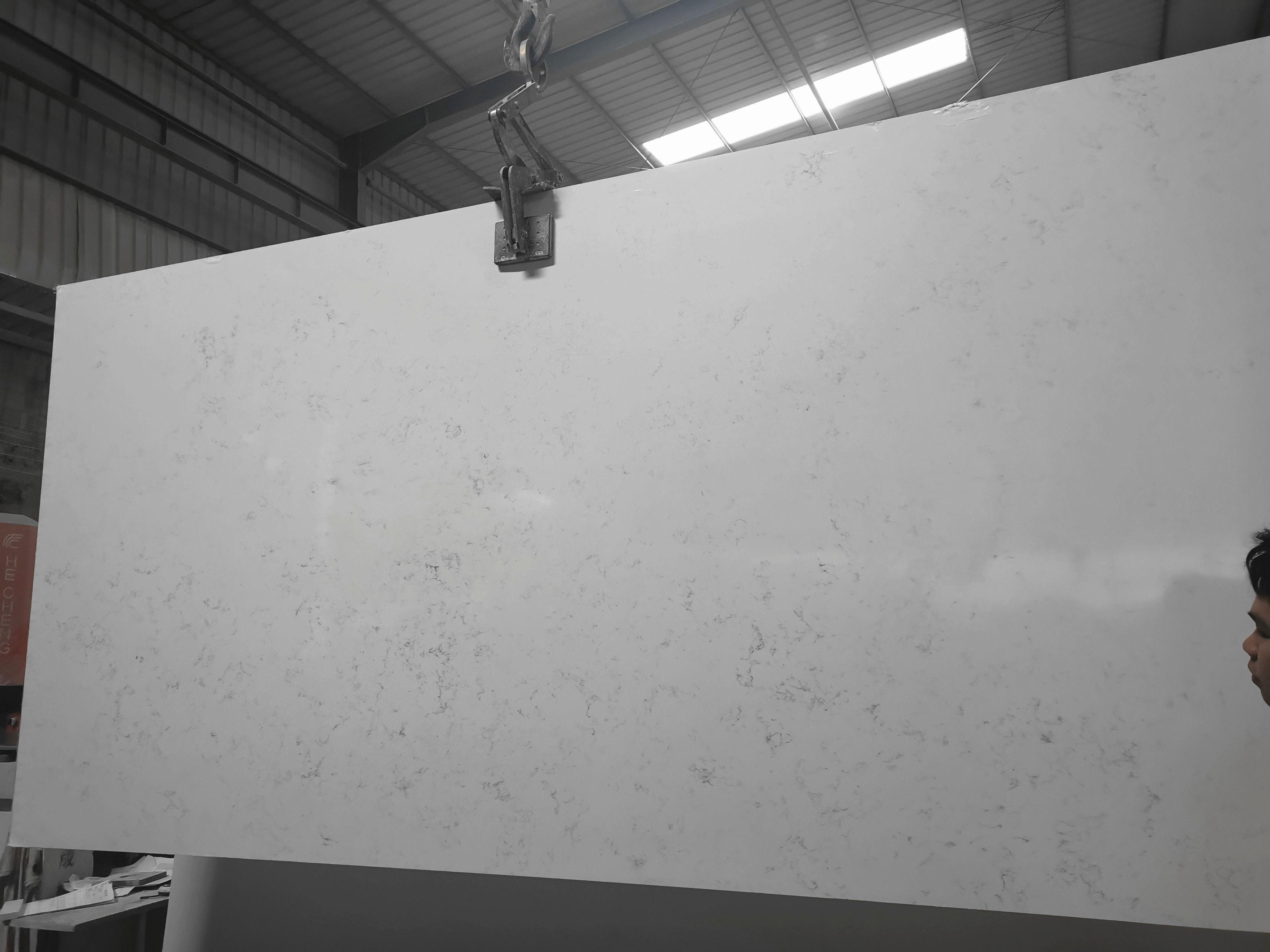 4044 Bianco Carrara Marble Quartz Slab