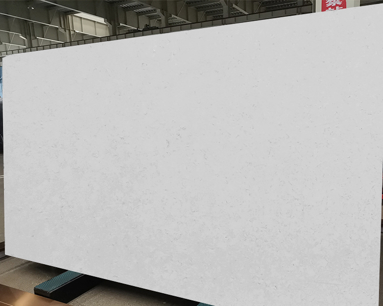 4055 Sandra White Marble Quartz Slab