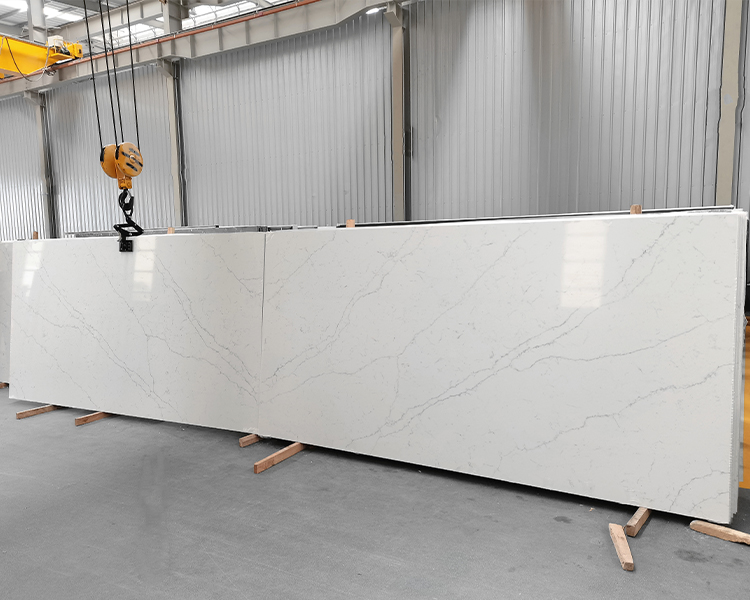 5015 Venatino Statuario White Calacatta Quartz Countertops