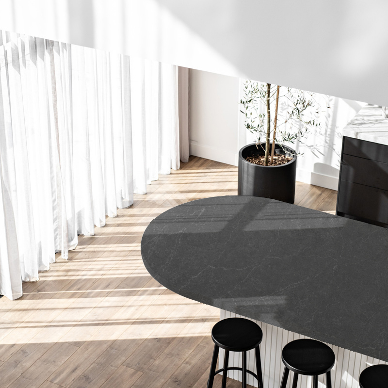 5020 Jazz Grey Calacatta Quartz Countertops Factory