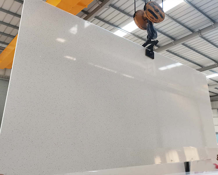 1001 Sparkle White Quartz Slab for Kitchen Countertops/ Worktops