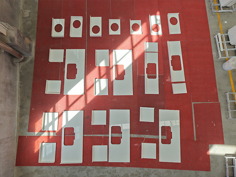 2003 Osprey White Quartz Worktops Engineered Quartz Countertops