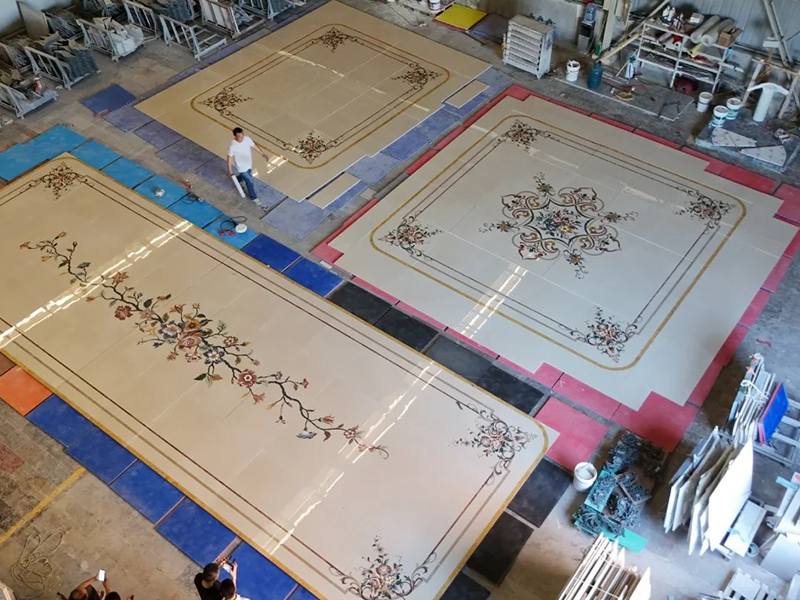 Premium Iran Marjan Beige Marble Slab For Interior Wall/ Floor/ Feature Walls