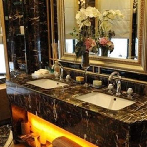 Brown Gold Marble Countertops
