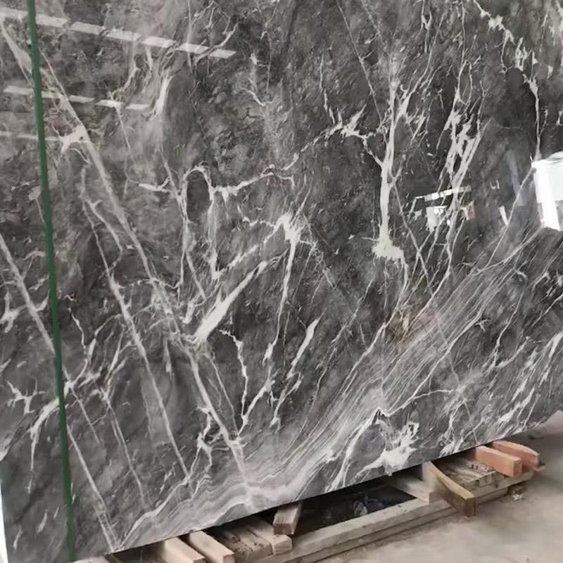 Grey Marble Bathroom Slab Counter Countertops