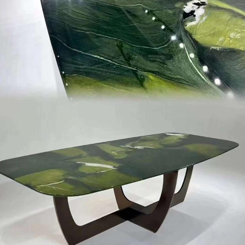 Avocado Green Marble Countertops Table Tile