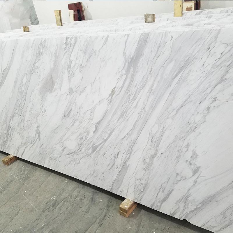 White volakas marble slab