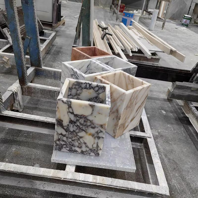 Marble Trash Can Factory Customized