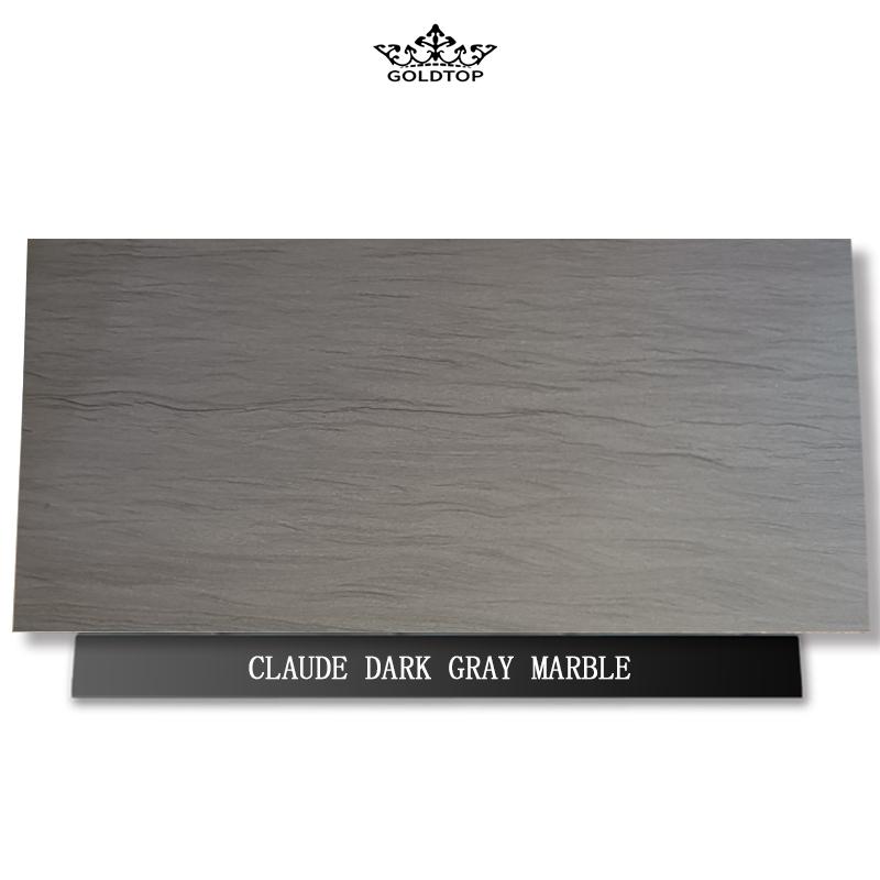 Claude dark gray marble slabs