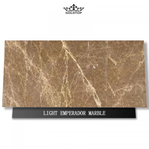Brown Light Emperador Marble Slab Tiles