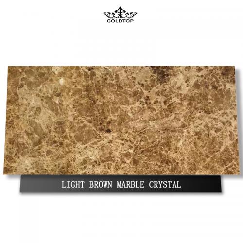 Light Brown Marble Crystal Slabs