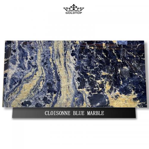 Dark Cloisonne Blue Marble Quartzite