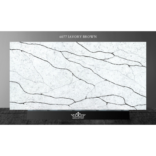 6077 Lavory Brown Concrete Quartz