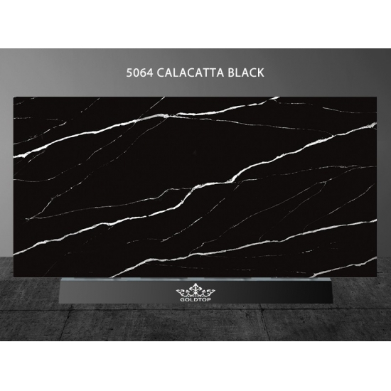 5064 Calacatta Black Quartz